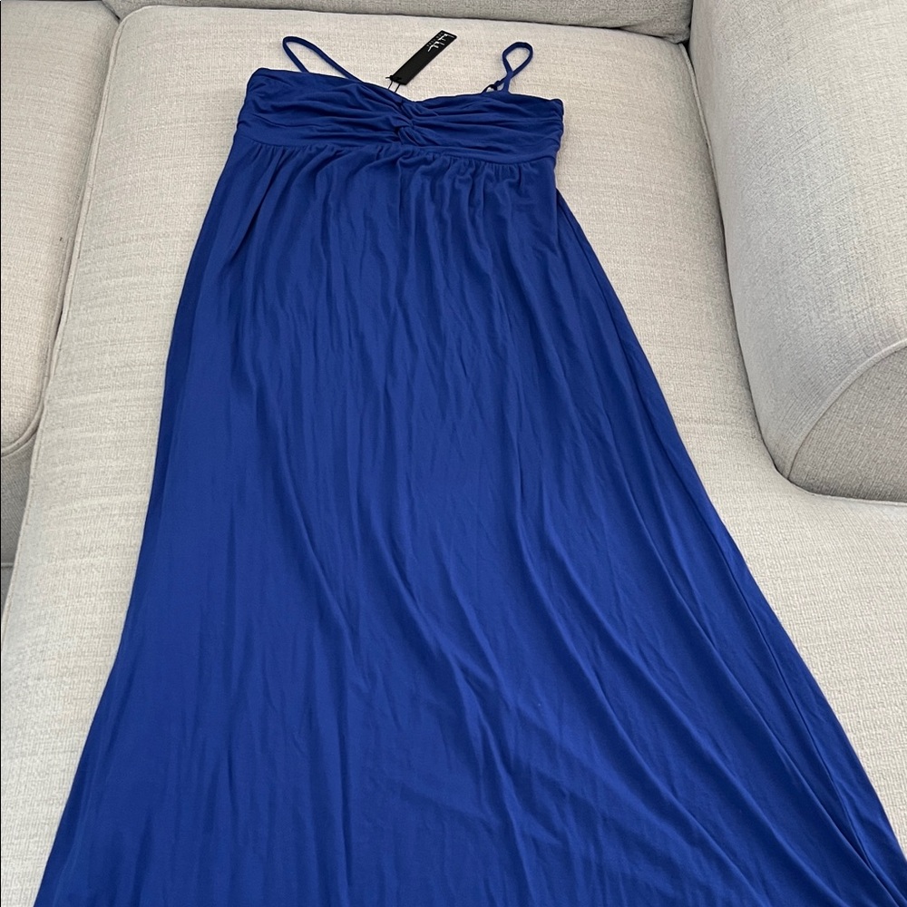 Nicole Miller Royal Blue Maxi Dress